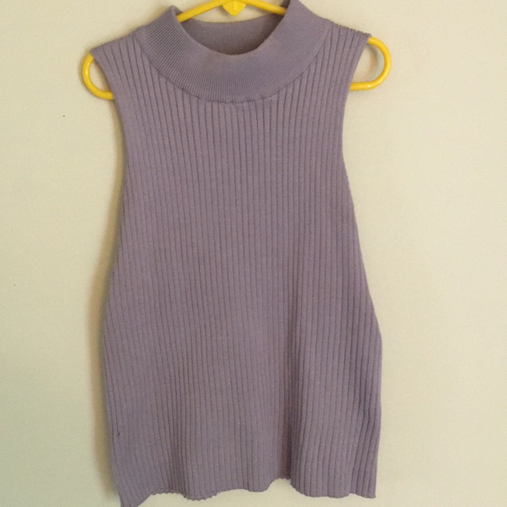 Purple knit top